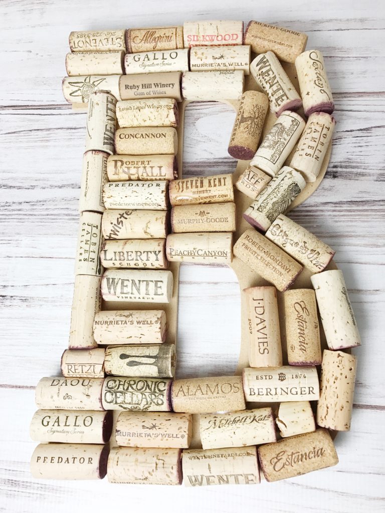 Wine Cork Monogram Project - Kelly Lynn's Sweets and Treats