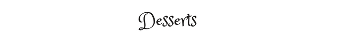 Desserts text